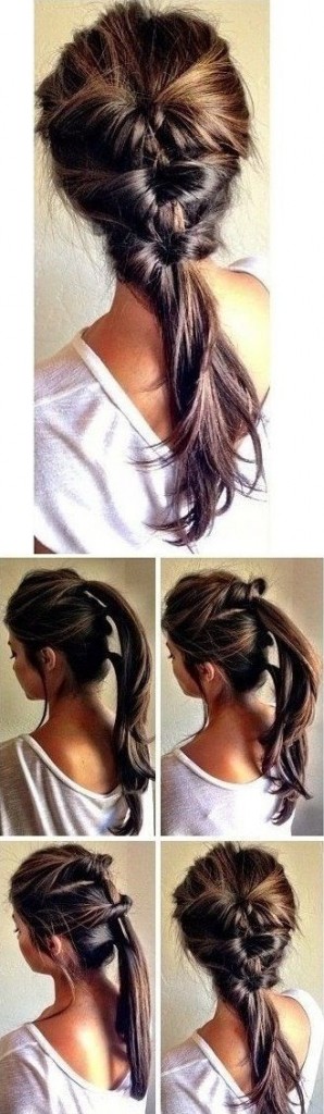 PIn Ups: Easy Hairstyle| knittedbliss.com