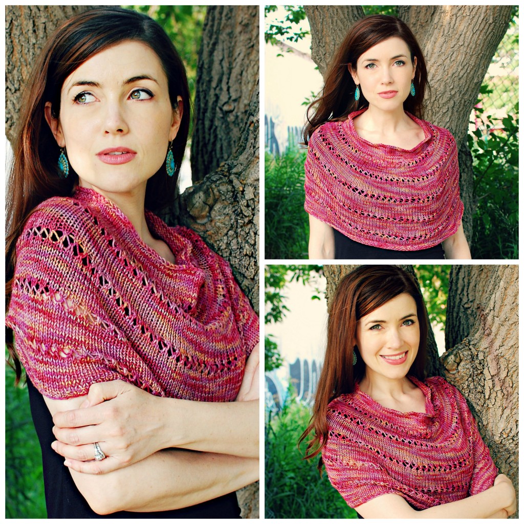 FO: Autumn Sun Caplet| knittedbliss.com