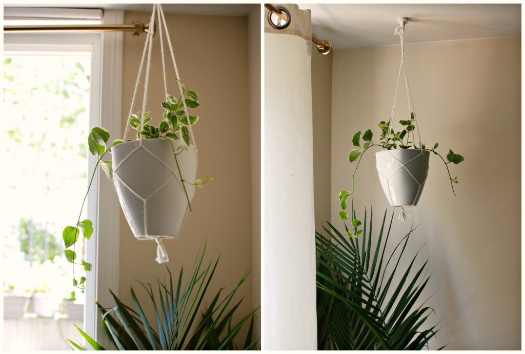 macrame plant holder| knittedbliss.com