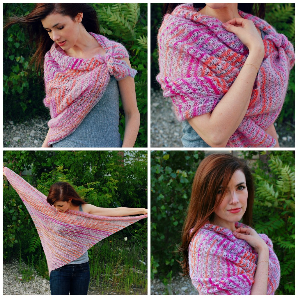 Sunset Shawl | knittedbliss.com