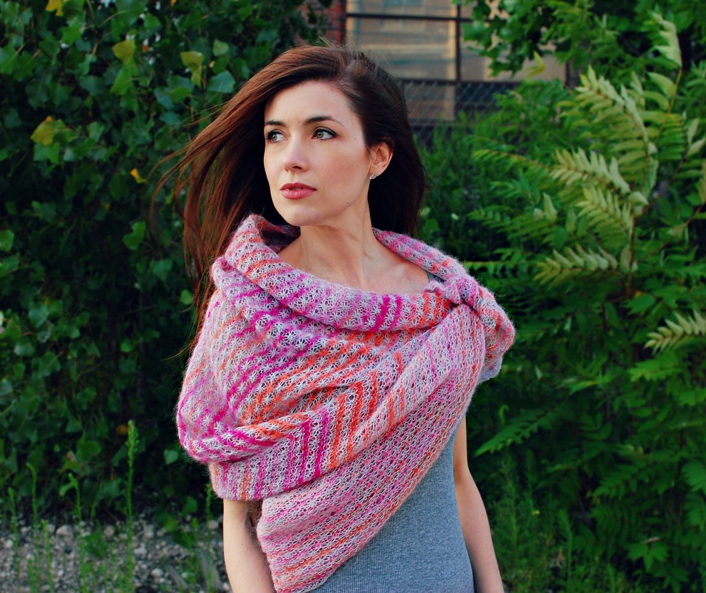 Sunset Shawl | knittedbliss.com