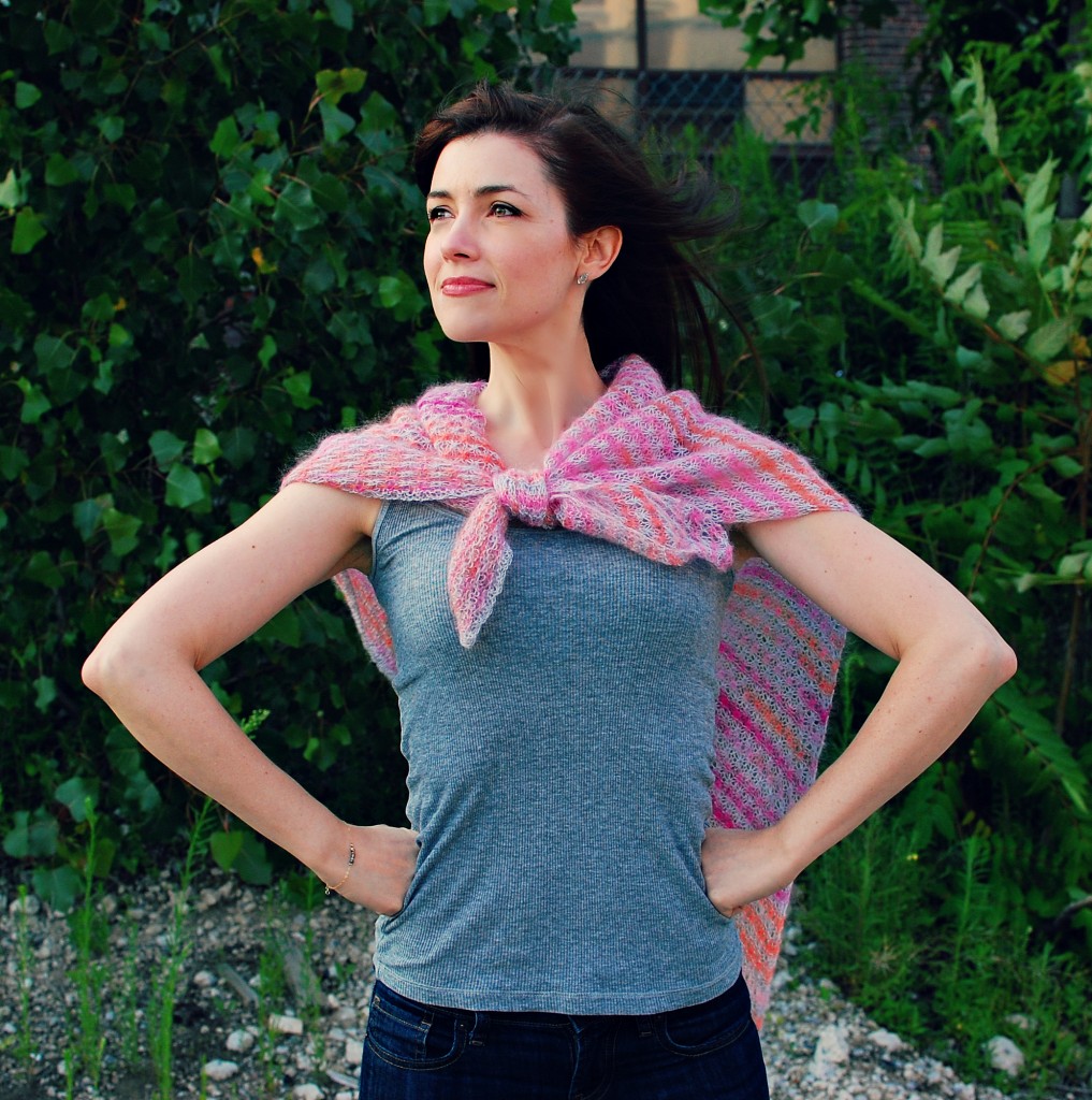 Sunset Shawl| knittedbliss.com