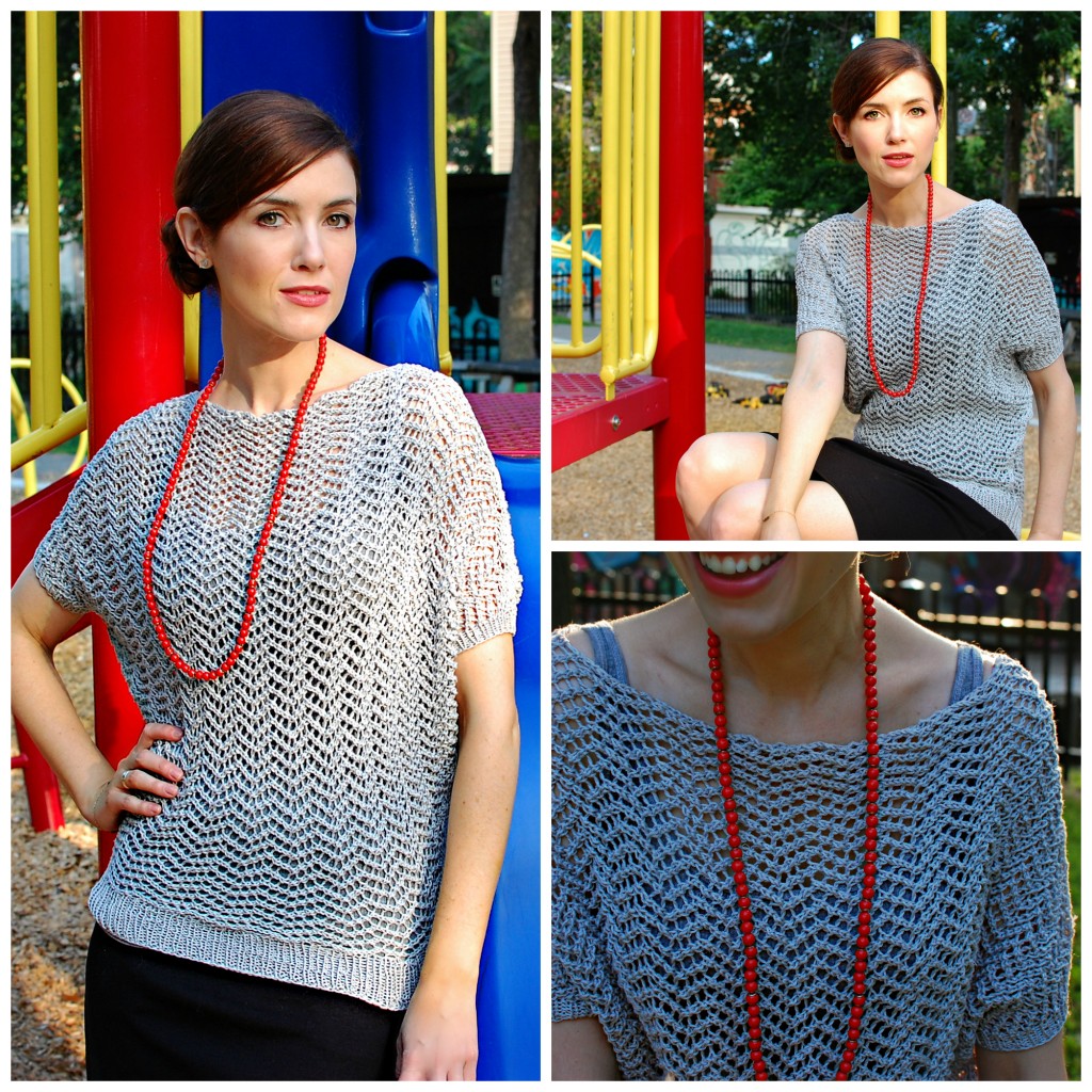 FO: Lady Bat Sweater | knittedbliss.com