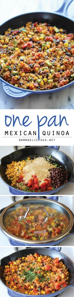 Pin Ups: Mexican One Pot Quinoa | knittedbliss.com