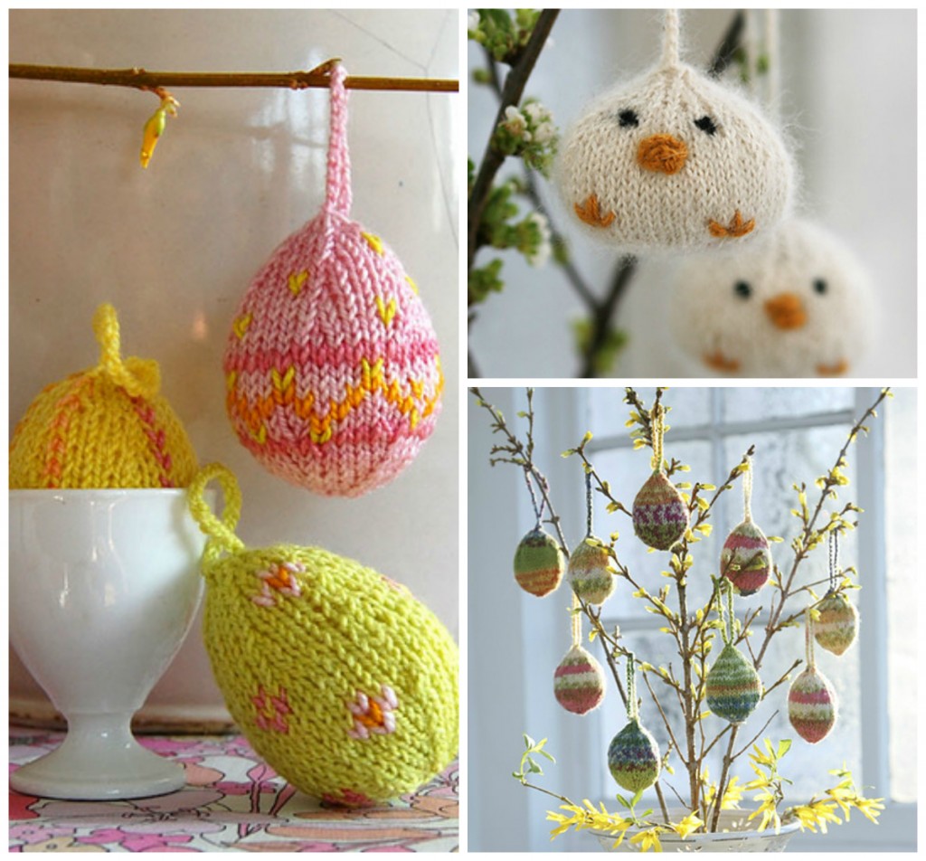 Easter Knitting Ideas: Egg Ornament Patterns | knittedbliss.com