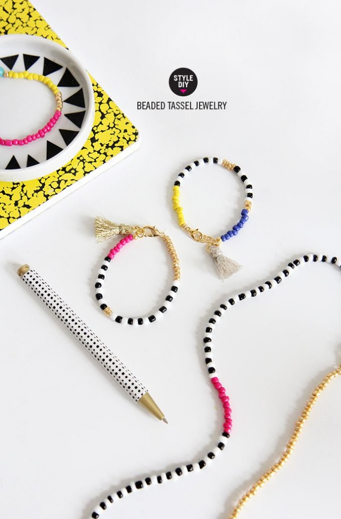 Pin Ups: DIY tassel bracelets| knittedbliss.com