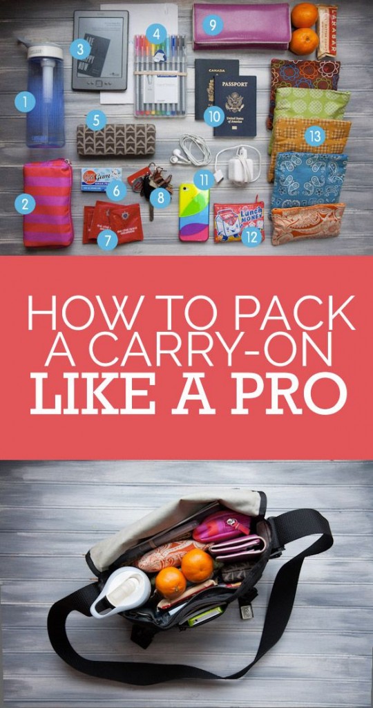 Pin Ups: How to Pack Carry On Like a Pro | knittedbliss.com