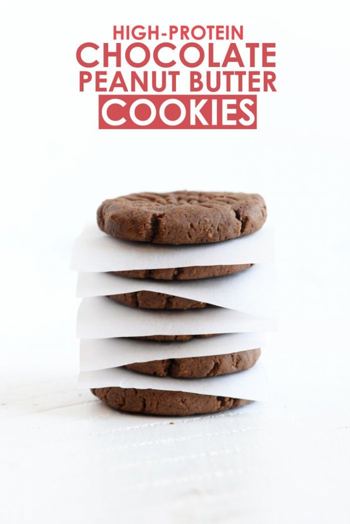 Pin Ups and Link Love: High Protein Chocolate Peanut Butter Cookies| knittedbliss.com