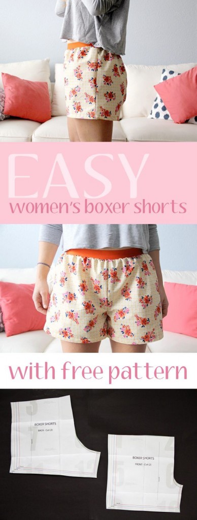 Pin Ups and Link Love: Easy Sew Shorts| knittedbliss.com