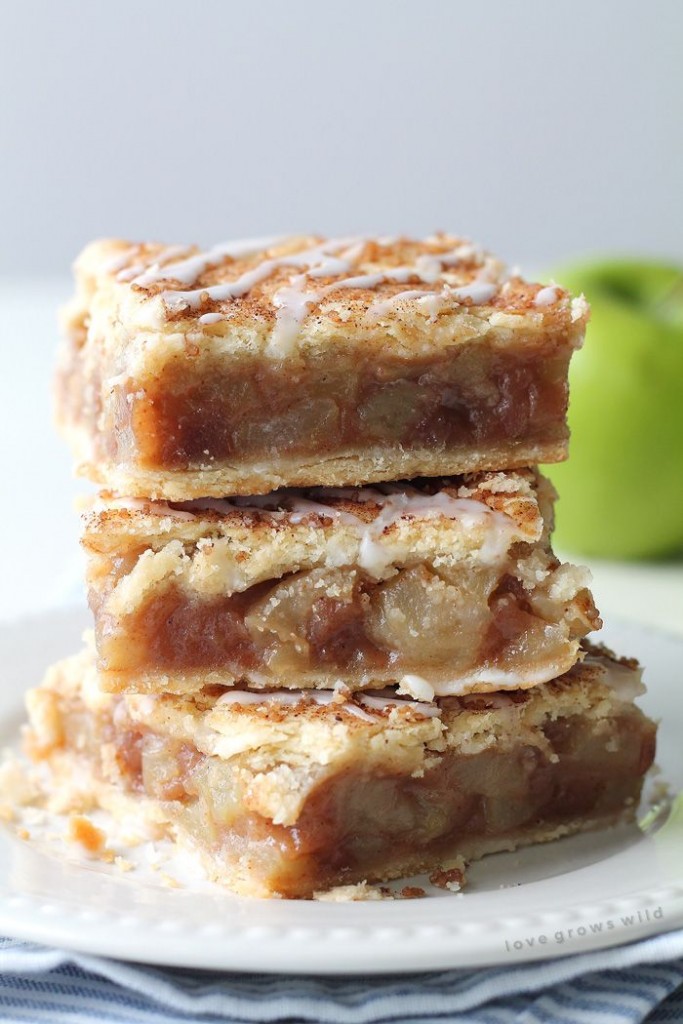 Pin Ups and Link Love: Apple Pie Bars| knittedbliss.com