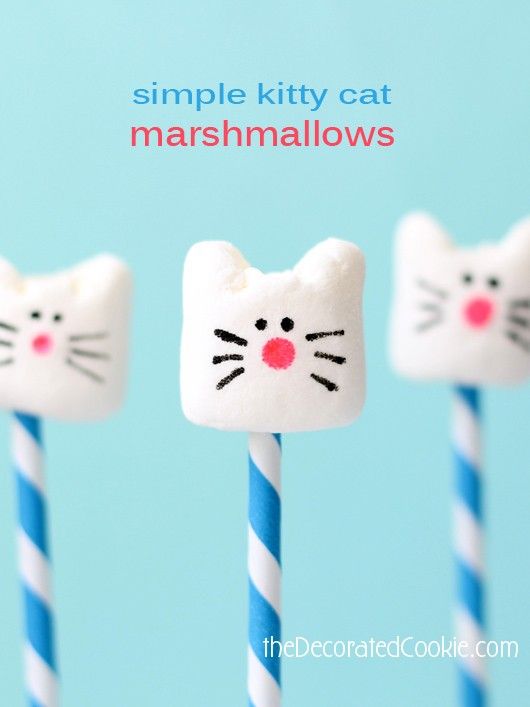Pin Ups and Link Love: Marshmallow Cats | knittedbliss.com