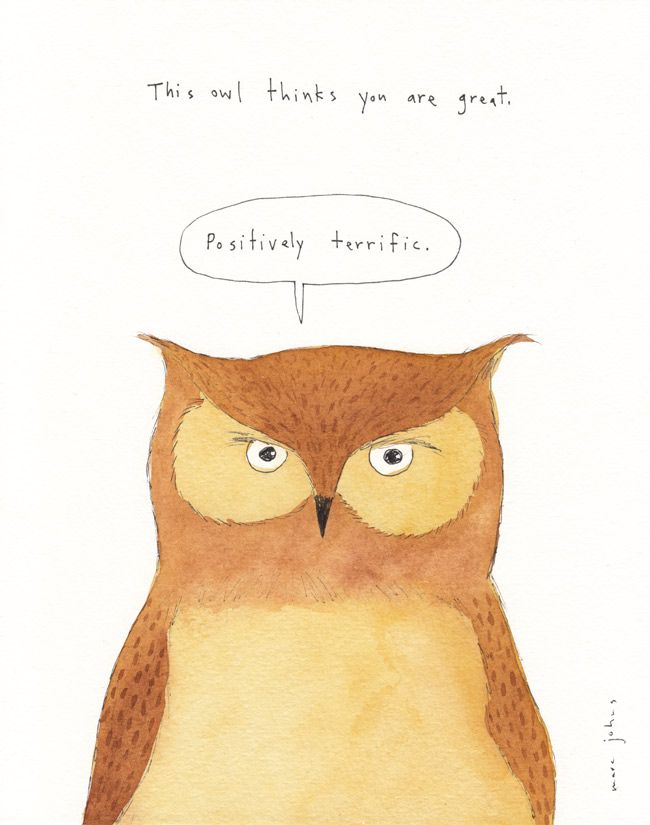 Pin Ups and Link Love: Owl Print | knittedbliss.com