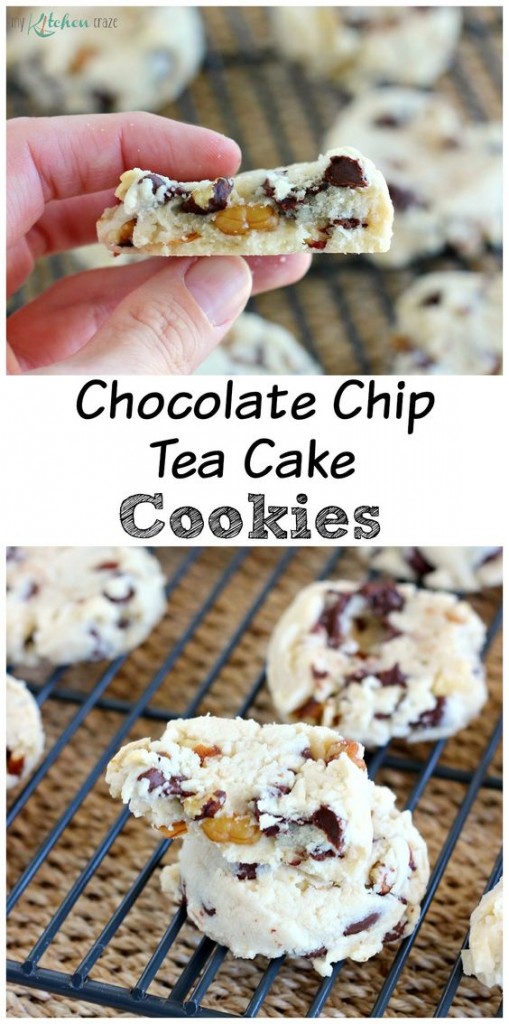 Pin Ups and Link Love: Chocolate Chip Tea Cake Cookies| knittedbliss.com