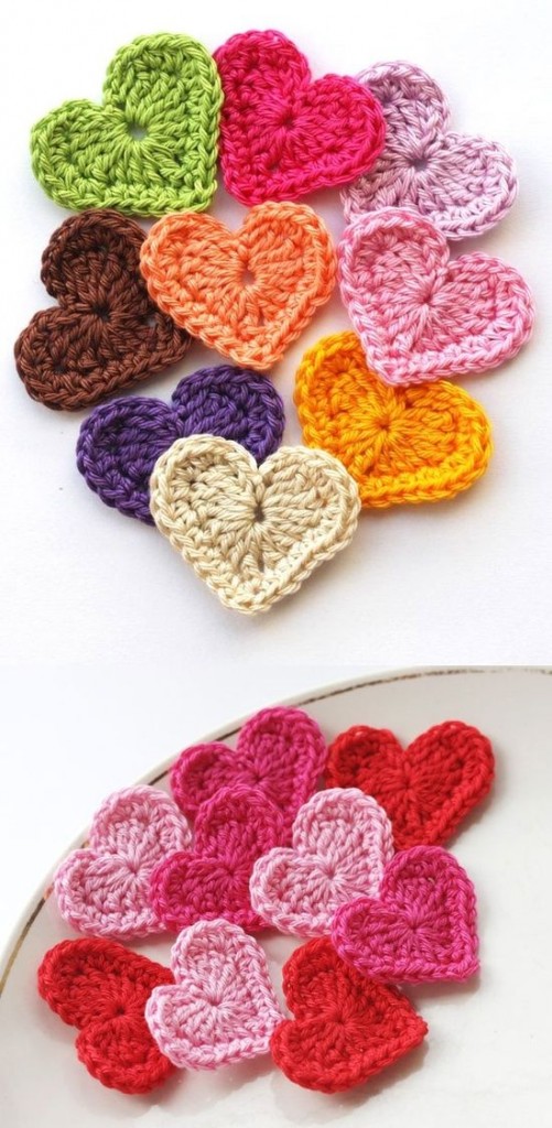 Pin Ups and Link Love: Crochet Heart Tutorial