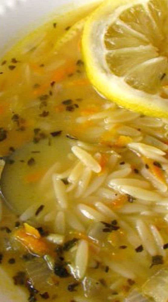 Pin Ups and Link Love: Lemon Garlic Orzo Soup | knittedbliss.com