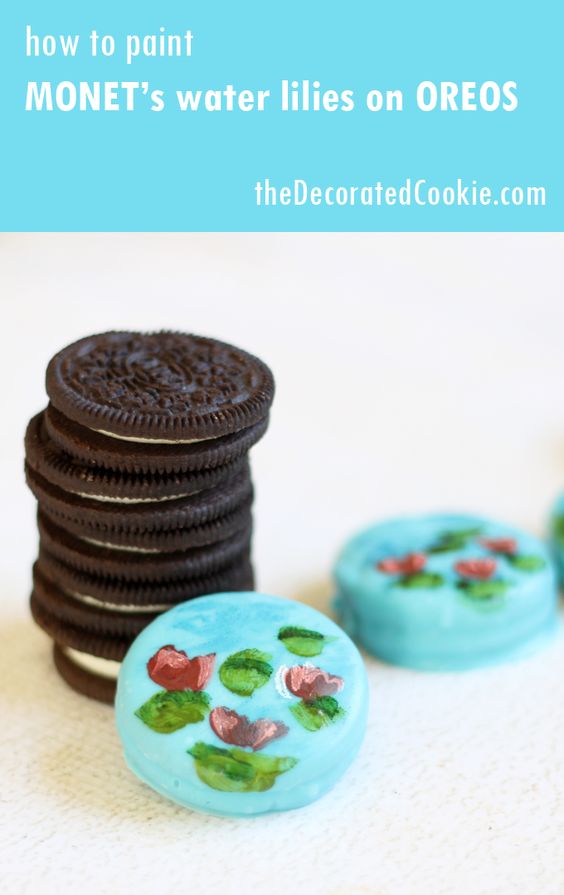 Pin Ups and Link Love: Monet Oreos| knittedbliss.com