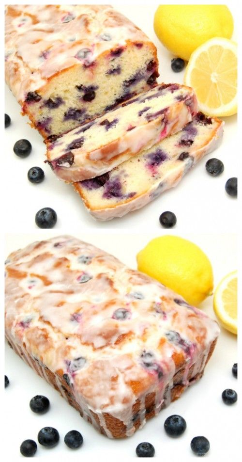 Pin Ups and Link Love: Blueberry and Lemon Loaf Cake| knittedbliss.com