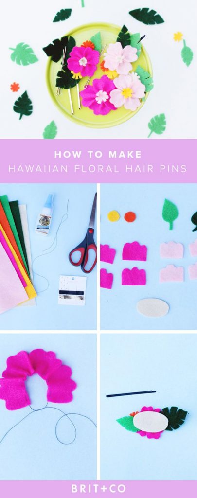 Pin Ups and Link Love: Felt Hair Pins| knittedbliss.com