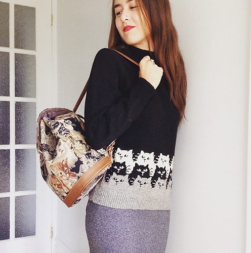 Modification Monday: Moggies Sweater | knittedbliss.com