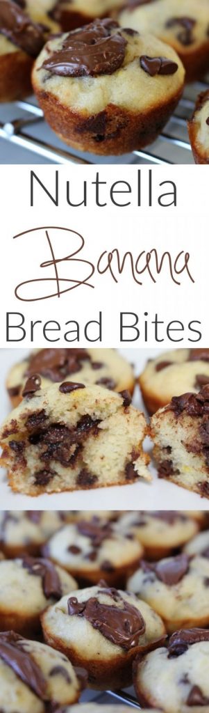 Pin Ups and Link Love: Nutella Banana Bread Bites | knittedbliss.com