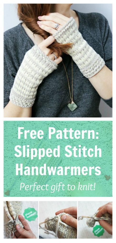 Pin Ups and Link Love: Slipped Stittch Handwarmers | knittedbliss.com