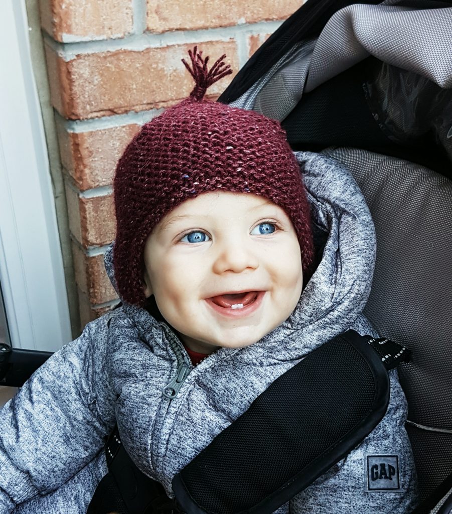 Finished Knit: Garter Ear Flap Hat | knittedbliss.com