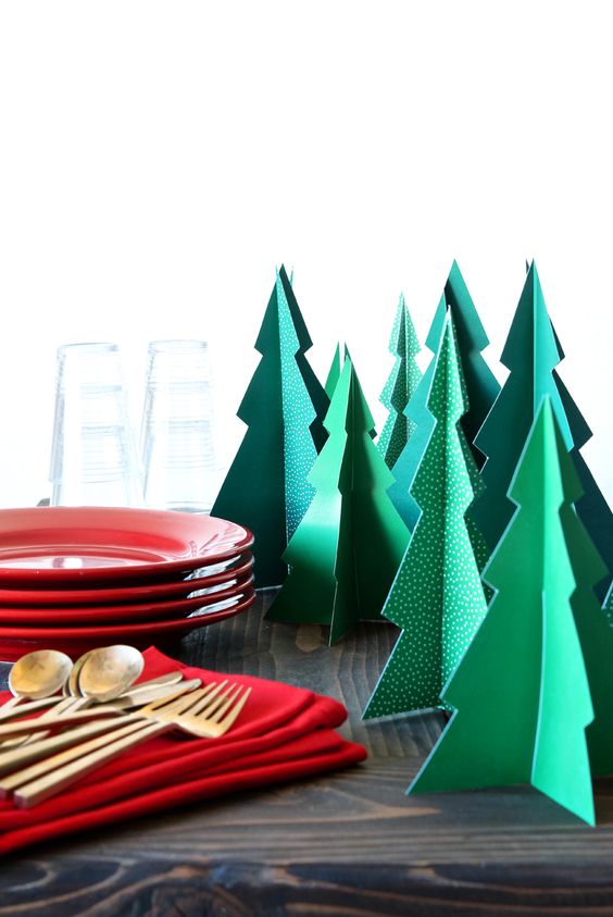 Pin Ups and Link Love: Tabletop Paper Trees | knittedbliss.com