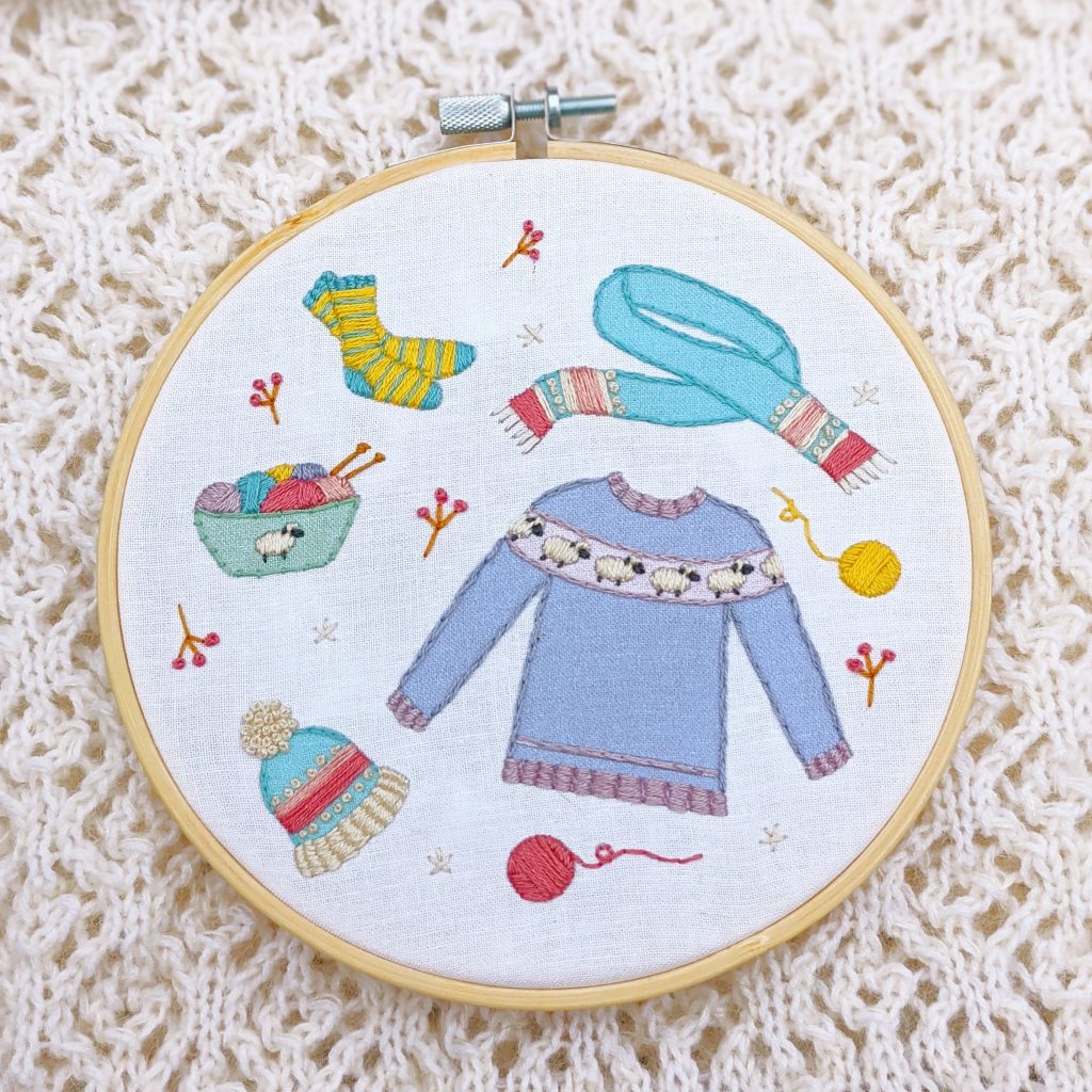 Winter Themed Embroidery Kit 