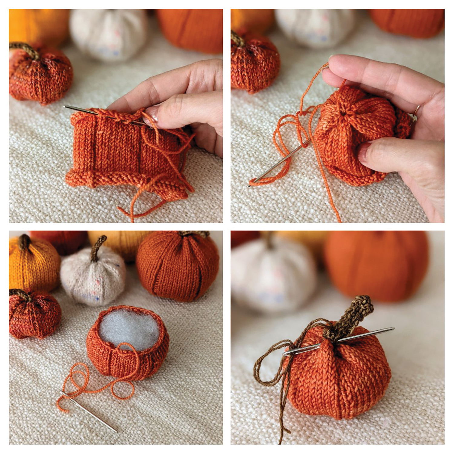 Super Quick Knitted Pumpkin Pattern