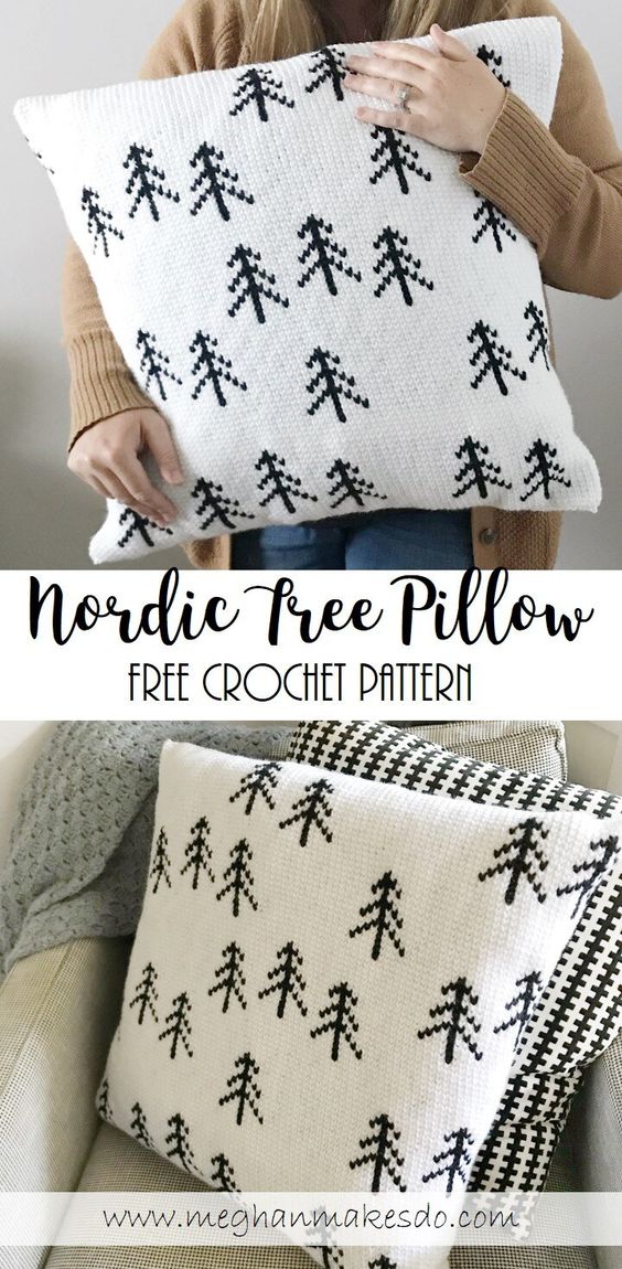 Free Nordic Crochet Pillow Pattern