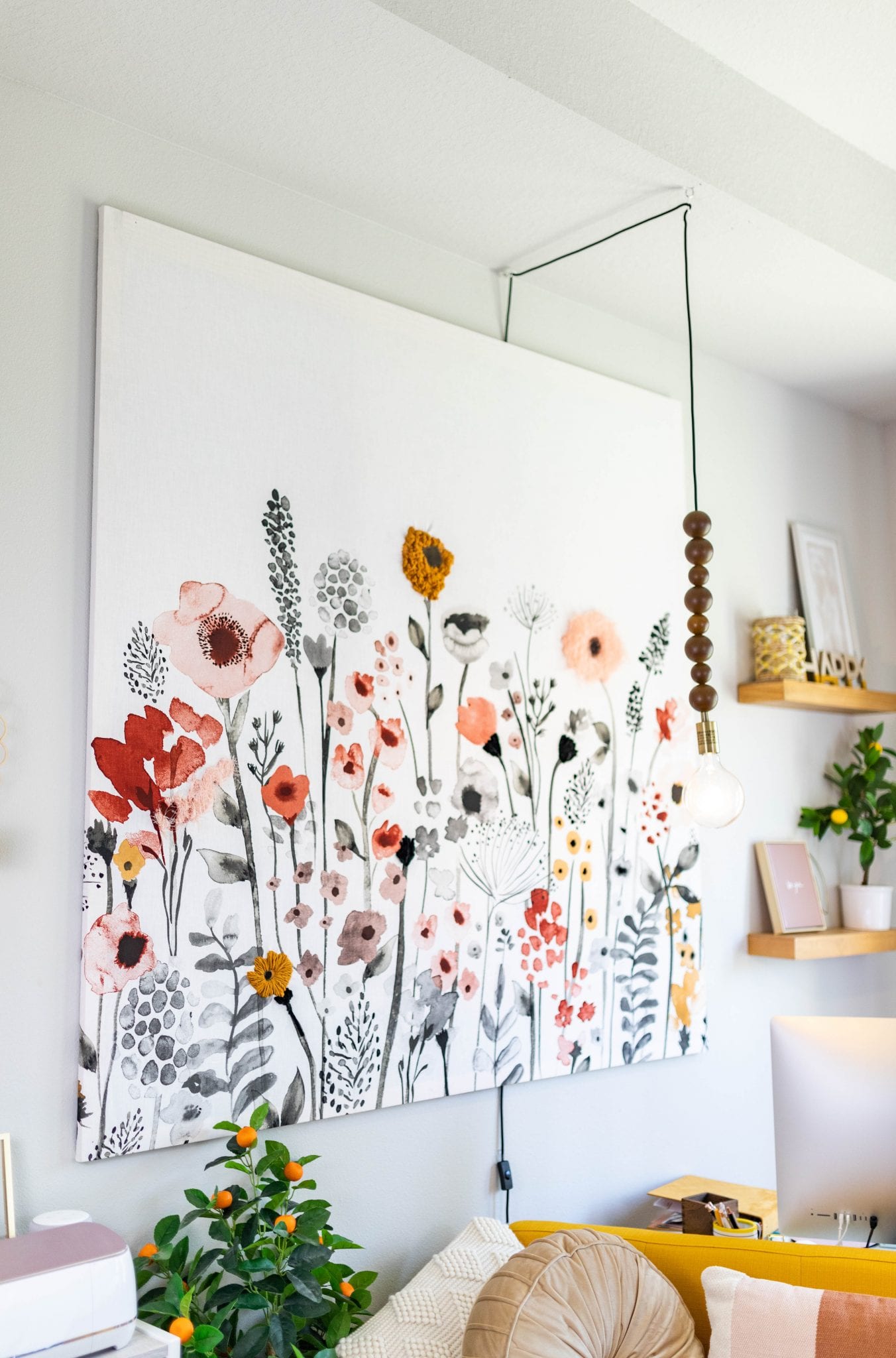 DIY Floral Wall Art