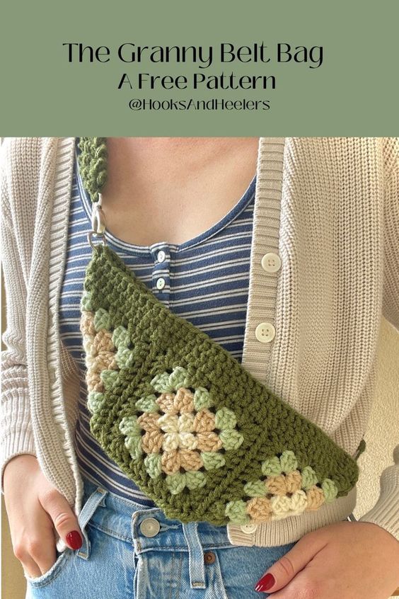 sac banane granny sqaure pattern