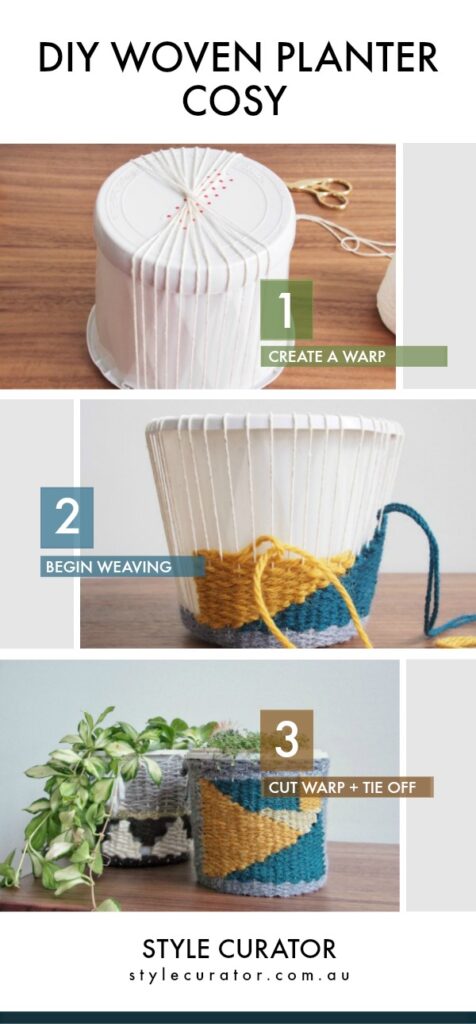 weave your own plant pot cover