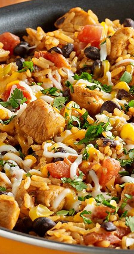 Chicken Burrito Skillet