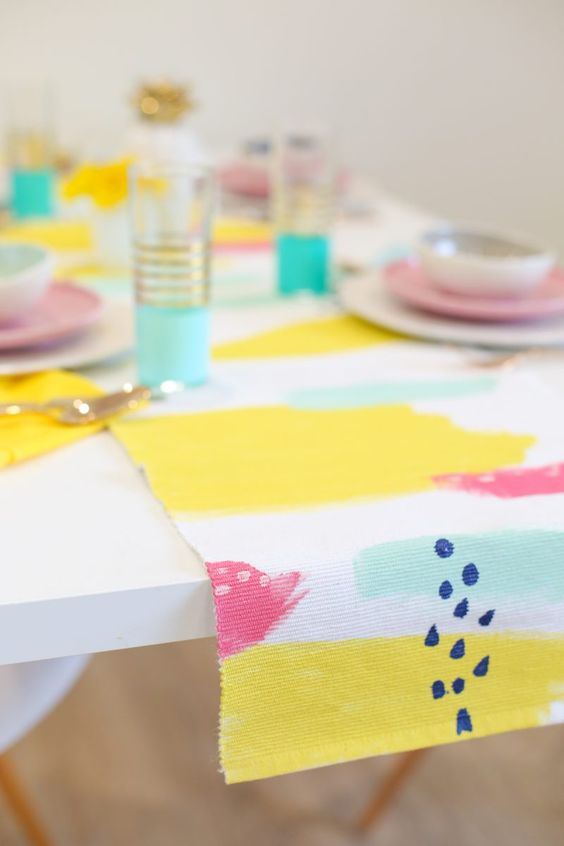 Paint Your Own Table Runner