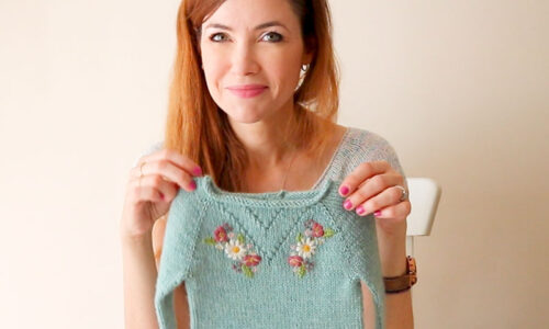 How to Embroider Your Knits