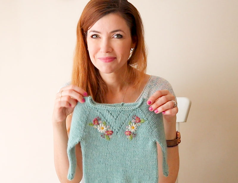 How to Embroider Your Knits