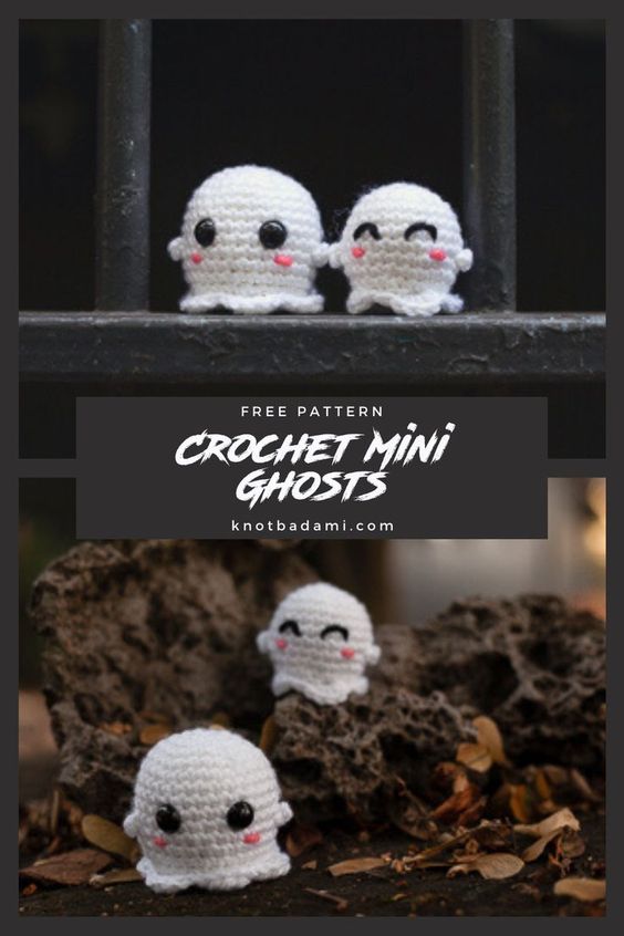 free pattern to crochet ghost decorations