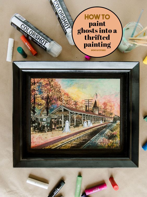 How to paint ghosts into vintage paintings